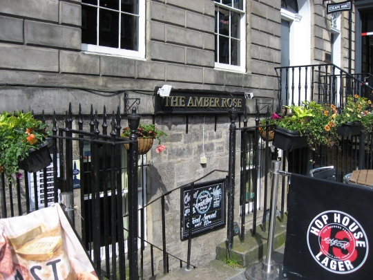 The Amber Rose in Edinburgh.