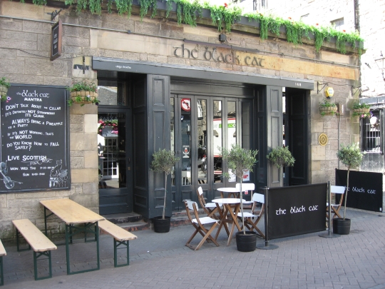 The Black Cat in Edinburgh.