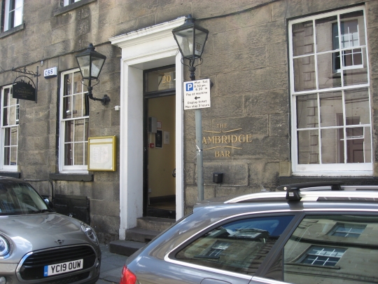The Cambridge Bar in Edinburgh.