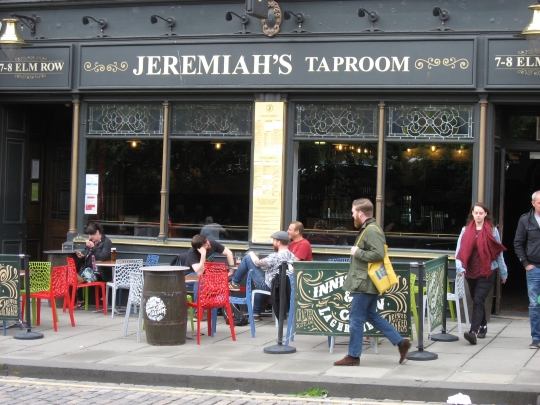 Jeremiah's Taproom in Edinburgh.