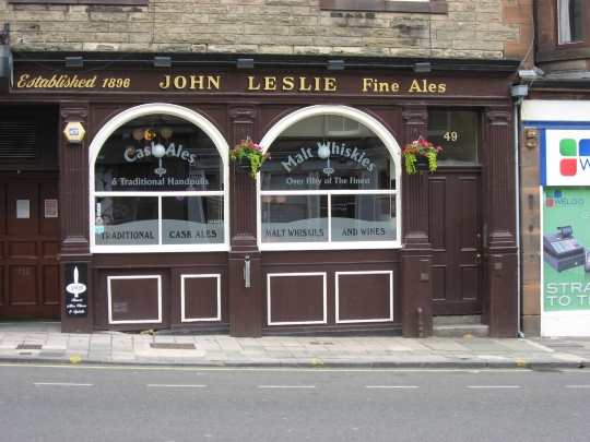 Leslie's Bar in Edinburgh.