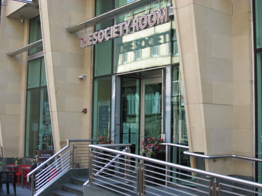 The Society Room in Glasgow.