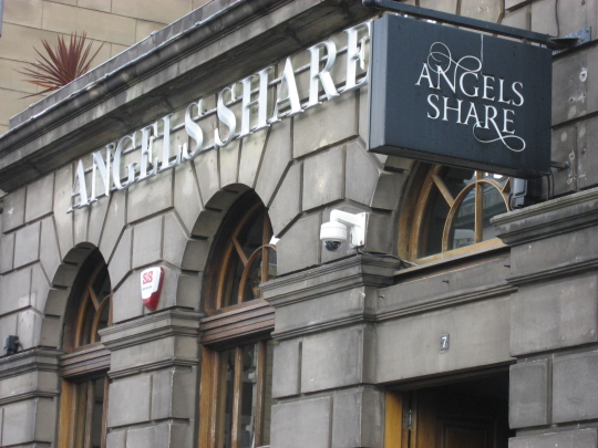 Photograph of Angels Share in Edinburgh.
