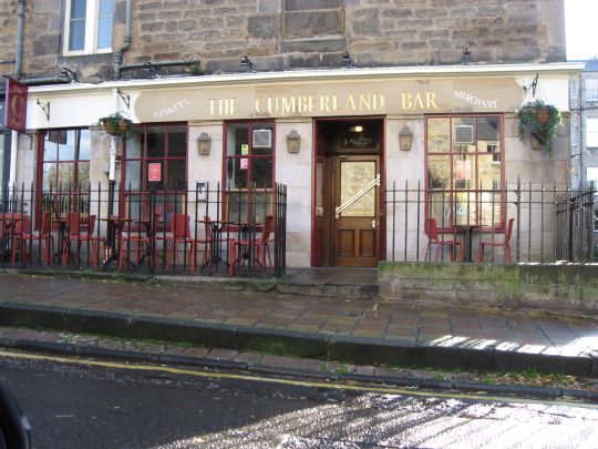 Photograph of The Cumberland Bar in Edinburgh.