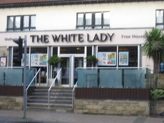 Photograph of The White Lady in Edinburgh.