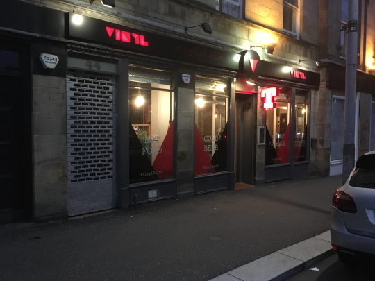 Photograph of Vinyl in Glasgow.