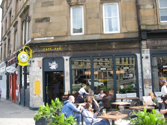 Photograph of Brunswick Book Club in Edinburgh.