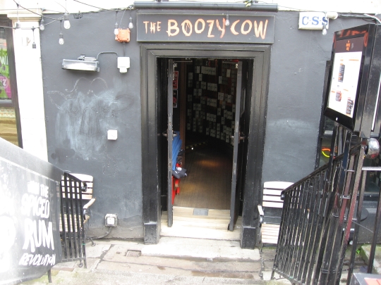 Photograph of The Boozy Cow in Edinburgh.