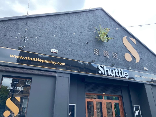 Photograph of Shuttle in Paisley.