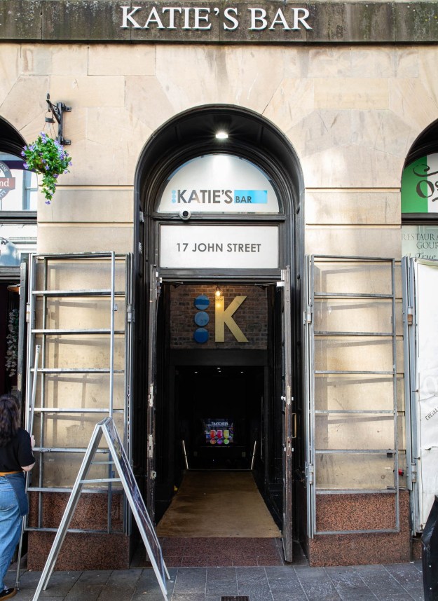 Photograph of Katie's Bar in Glasgow.