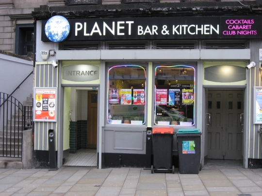 Photograph of Planet in Edinburgh.