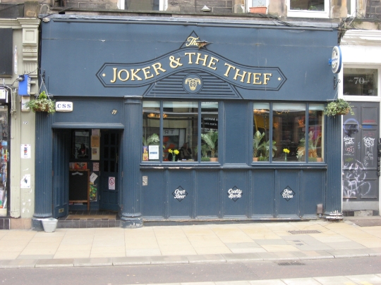 Photograph of The Joker & the Thief in Edinburgh.