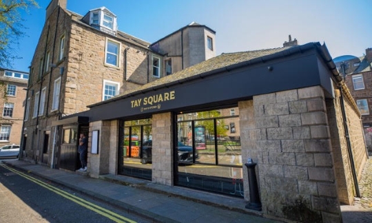 Photograph of Tay Square in Dundee.