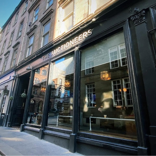 Photograph of The Auctioneers in Glasgow.