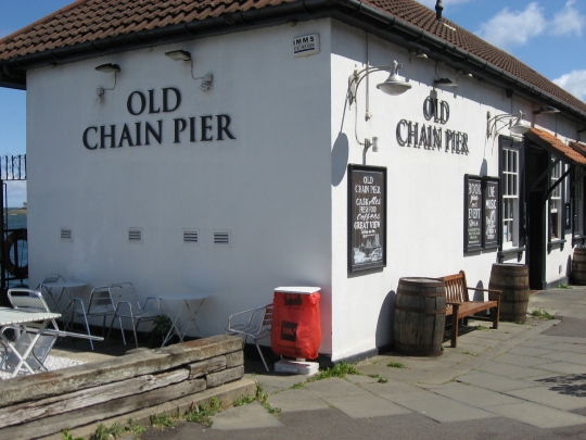 Photograph of Old Chain Pier in Edinburgh.