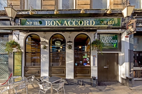 Photograph of Bon Accord in Glasgow.