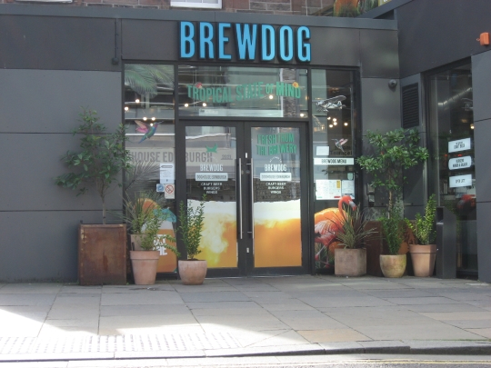 Photograph of BrewDog in Edinburgh.