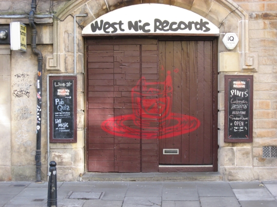 Photograph of West Nic Records in Edinburgh.